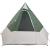Cort de Camping cu acoperiș Verde 482 x 360 x 227 cm tafta GartenMobel Dekor