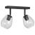 Spot de tavan Negru 33 x 13 x 26 cm Sticlă și Metal GartenMobel Dekor