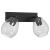 Spot de tavan Negru 33 x 13 x 26 cm Sticlă și Metal GartenMobel Dekor