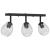 Spot de tavan Negru 54 x 13 x 26 cm Sticlă și Metal GartenMobel Dekor