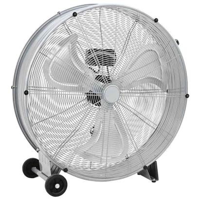 Ventilator cu tambur cu roata Argintiu 79 x 37 x 82 cm Aluminiu GartenMobel Dekor