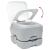 Set de Toaletă pentru Camping 2 pcs Gri și alb GartenMobel Dekor