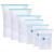 Pungi de stocare 5 pcs Transparent și Albastru 130 x 100 cm GartenMobel Dekor