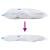 Pungi de stocare 5 pcs Transparent și Albastru 80 x 60 cm GartenMobel Dekor