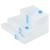 Pungi de stocare 10 pcs Transparent și Albastru 130 x 100 cm GartenMobel Dekor
