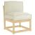 Pernă Crem 50 x 40 x 12 cm Material Oxford GartenMobel Dekor