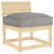 Pernă Gri 50 x 50 x 12 cm Material Oxford GartenMobel Dekor