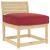 Pernă Roșu Vin 60 x 60 x 12 cm Material Oxford GartenMobel Dekor