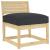 Pernă Negru 80 x 80 x 12 cm Material Oxford GartenMobel Dekor