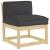 Pernă Negru 80 x 40 x 12 cm Material Oxford GartenMobel Dekor