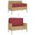 Pernă Roșu Vin 120 x 60 x 12 cm Material Oxford GartenMobel Dekor