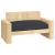 Pernă Negru 120 x 80 x 12 cm Material Oxford GartenMobel Dekor