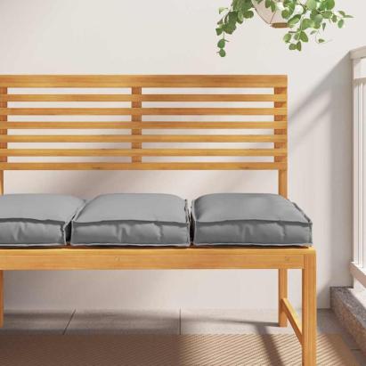 Pernă 2 pcs Gri 40 x 40 x 8 cm Material Oxford GartenMobel Dekor