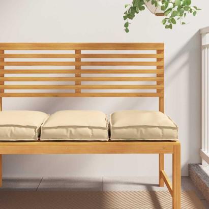 Pernă 2 pcs Bej 40 x 40 x 8 cm Material Oxford GartenMobel Dekor
