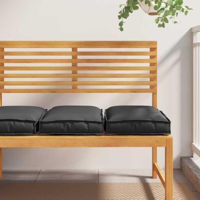 Pernă 2 pcs Negru 40 x 40 x 8 cm Material Oxford GartenMobel Dekor