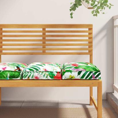 Pernă Floral 2 pcs Multicolour 40 x 40 x 8 cm Material Oxford GartenMobel Dekor