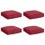 Pernă 4 pcs Roșu Vin 40 x 40 x 8 cm Material Oxford GartenMobel Dekor