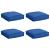 Pernă 4 pcs Albastru regal 40 x 40 x 8 cm Material Oxford GartenMobel Dekor