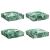 Pernă 4 pcs Model cu frunze 40 x 40 x 8 cm Material Oxford GartenMobel Dekor