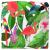 Pernă Floral 4 pcs Multicolour 40 x 40 x 8 cm Material Oxford GartenMobel Dekor