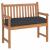 Pernă Negru 110 x 40 x 8 cm Material Oxford GartenMobel Dekor