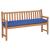 Perna pentru palet Albastru regal 180 x 40 x 8 cm GartenMobel Dekor