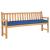 Perna pentru palet Albastru regal 180 x 40 x 8 cm GartenMobel Dekor
