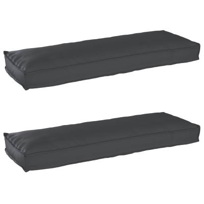 Set de perne pentru palet 2 pcs Negru 120 x 40 x 8 cm GartenMobel Dekor