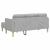 Set de canapea Gri nori 173 x 131 x 67 cm Poliester GartenMobel Dekor
