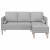 Set de canapea Gri nori 173 x 131 x 67 cm Poliester GartenMobel Dekor