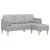 Set de canapea Gri nori 173 x 131 x 67 cm Poliester GartenMobel Dekor