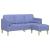 Set de canapea cu pernă Albastru Jeans Poliester GartenMobel Dekor