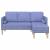 Set de canapea cu pernă Albastru Jeans Poliester GartenMobel Dekor