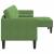 Set de canapea cu pernă Verde deschis Poliester GartenMobel Dekor