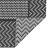 Covor de exterior Chevron ARAKIL Negru și Gri 600 × 300 cm GartenMobel Dekor