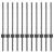 Stâlp de gard. 11 pcs Gri 60 cm Oțel GartenMobel Dekor