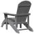 Scaun Adirondack Gri deschis 82 x 74 x 92 cm HDPE GartenMobel Dekor