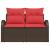 Canapea de grădină Maro 124 x 62 x 85cm poliratan GartenMobel Dekor