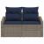 Canapea de grădină Gri 123 x 62 x 69cm poliratan GartenMobel Dekor