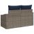 Canapea de grădină Gri 123 x 62 x 69cm poliratan GartenMobel Dekor