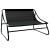 Mobilier de grădină cu pernă Negru 110 x 81 x 71 cm GartenMobel Dekor