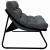 Mobilier de grădină cu pernă Negru 110 x 81 x 71 cm GartenMobel Dekor