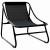Mobilier de grădină 3 pcs Negru Oțel vopsit electrostatic GartenMobel Dekor