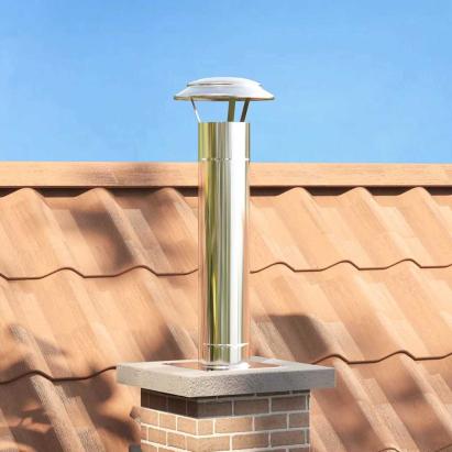 Extensie pentru șemineu Argintiu 25 x 25 x 82 cm GartenMobel Dekor