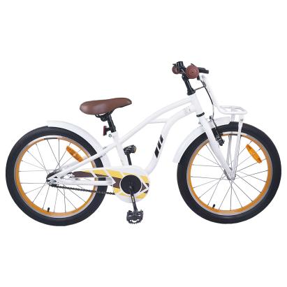 Bicicletă pentru Copii 18 Inci pentru 5-7 ani Alb GartenMobel Dekor