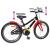 Bicicletă pentru Copii 18 Inci pentru 5-7 ani Negru Roșu GartenMobel Dekor