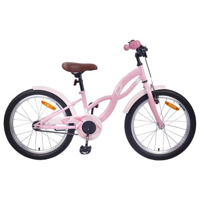 Bicicletă pentru Copii 18 Inci pentru 5-7 ani Roz deschis GartenMobel Dekor