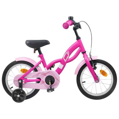Bicicletă pentru Copii 12 Inci pentru 2-4 ani Roz închis GartenMobel Dekor