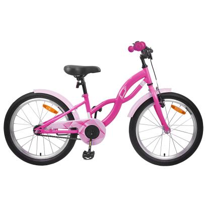 Bicicletă pentru Copii 18 Inci pentru 5-7 ani Roz închis GartenMobel Dekor