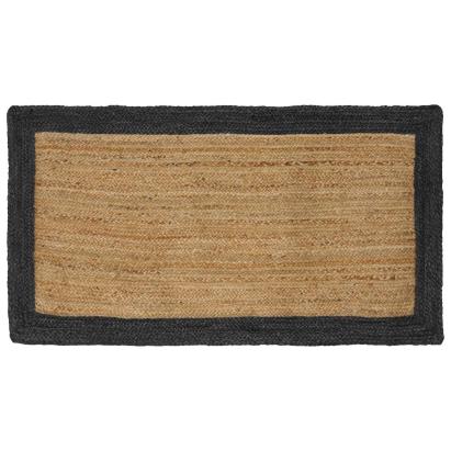 Covoare de zonă Gri închis 100 x 200 cm Iută GartenMobel Dekor